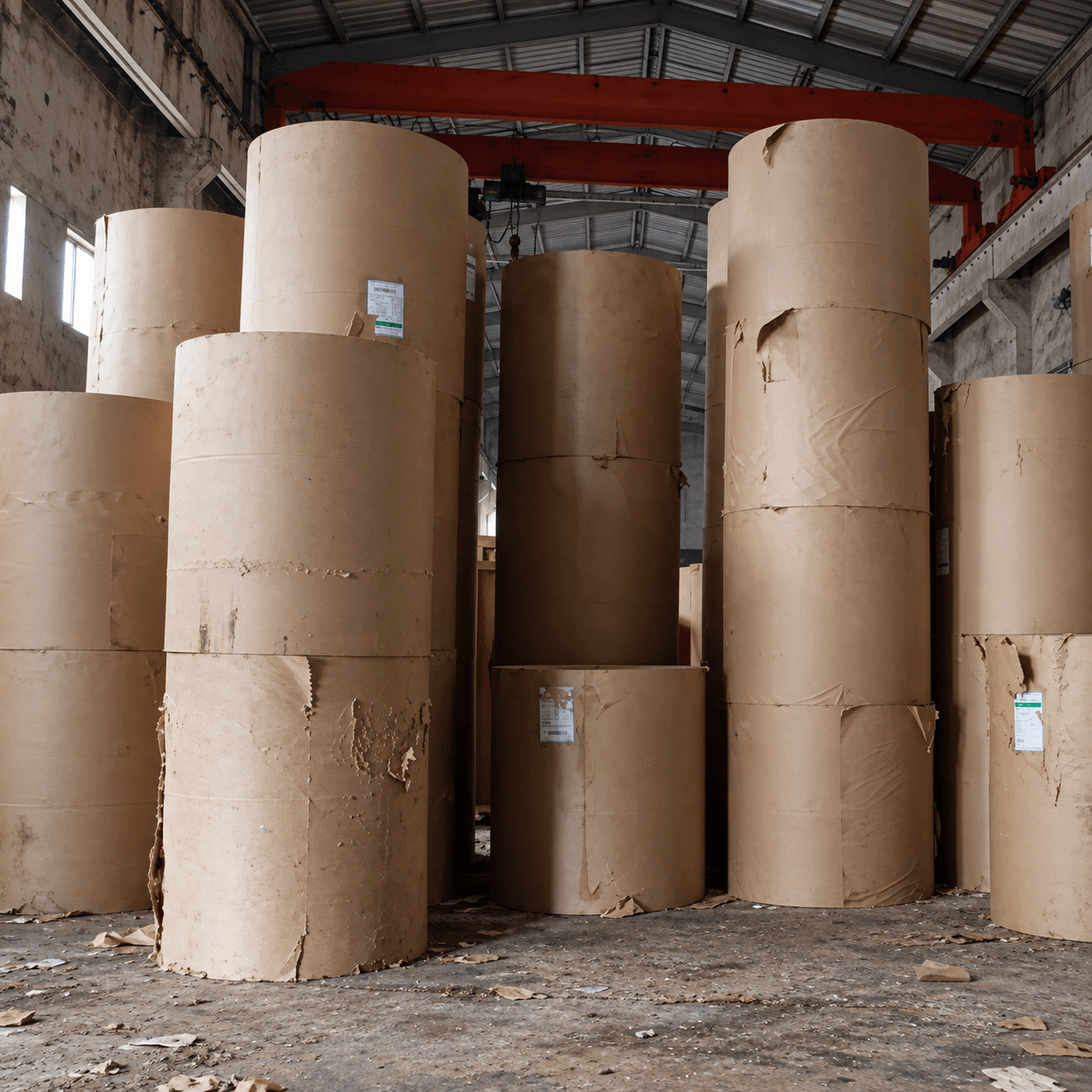 Fluting Paper Rolls
